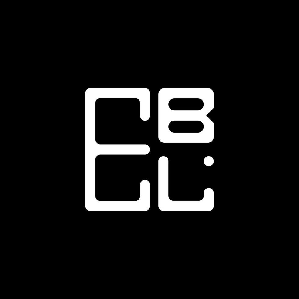 ebl brev logotyp kreativ design med vektor grafisk, ebl enkel och modern logotyp. ebl lyxig alfabet design