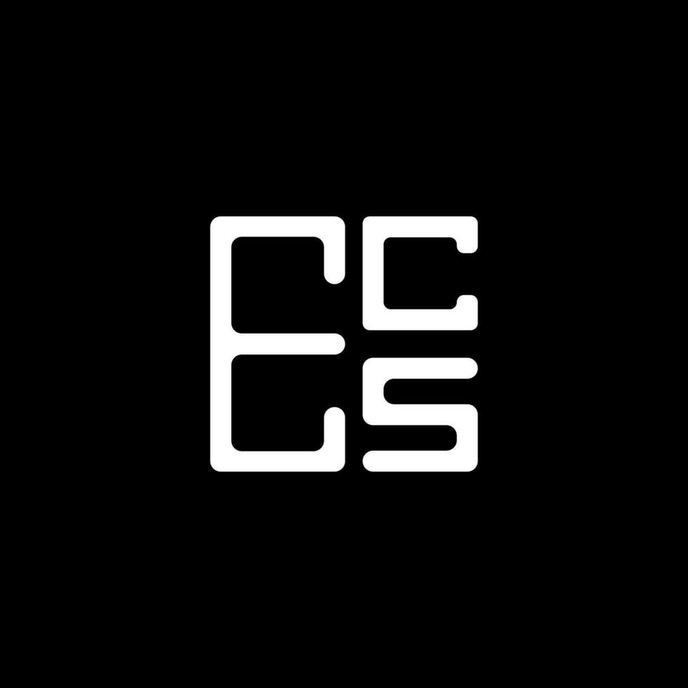 ecs brev logotyp kreativ design med vektor grafisk, ecs enkel och modern logotyp. ecs lyxig alfabet design