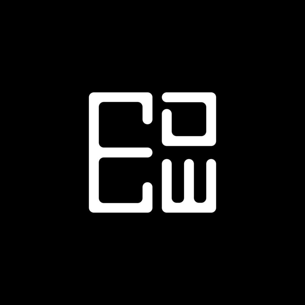 edw brev logotyp kreativ design med vektor grafisk, edw enkel och modern logotyp. edw lyxig alfabet design