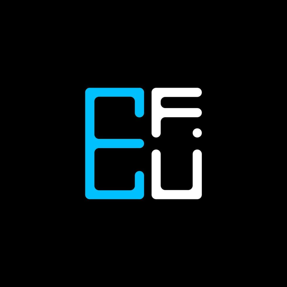 efu Brief Logo kreativ Design mit Vektor Grafik, efu einfach und modern Logo. efu luxuriös Alphabet Design