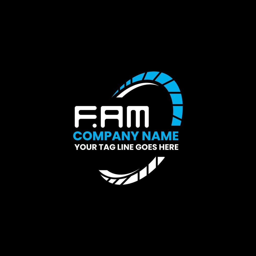 fam Brief Logo kreativ Design mit Vektor Grafik, fam einfach und modern Logo. fam luxuriös Alphabet Design