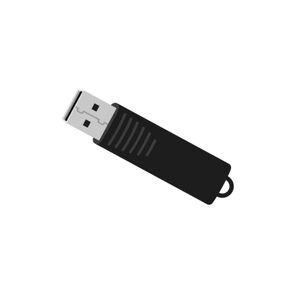 USB eben Vektor isoliert auf Weiß Hintergrund. USB Illustration im Farbe eben Stil. Element zum zurück zu Schule Konzept.