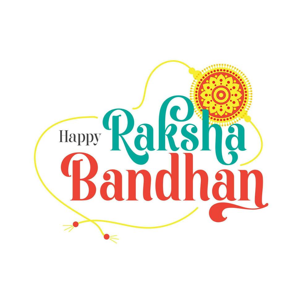 Lycklig Raksha bandhan design vektor illustration