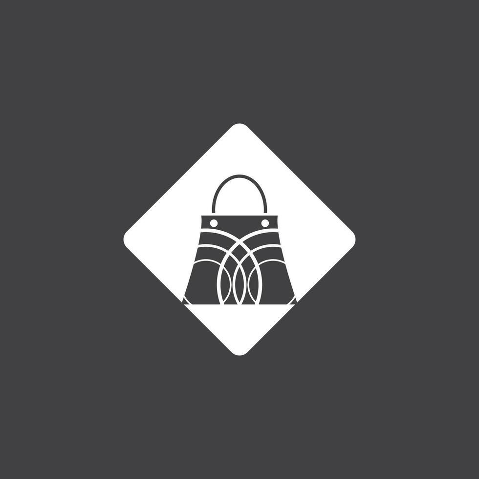 Einkaufen Tasche Illustration Logo vektor