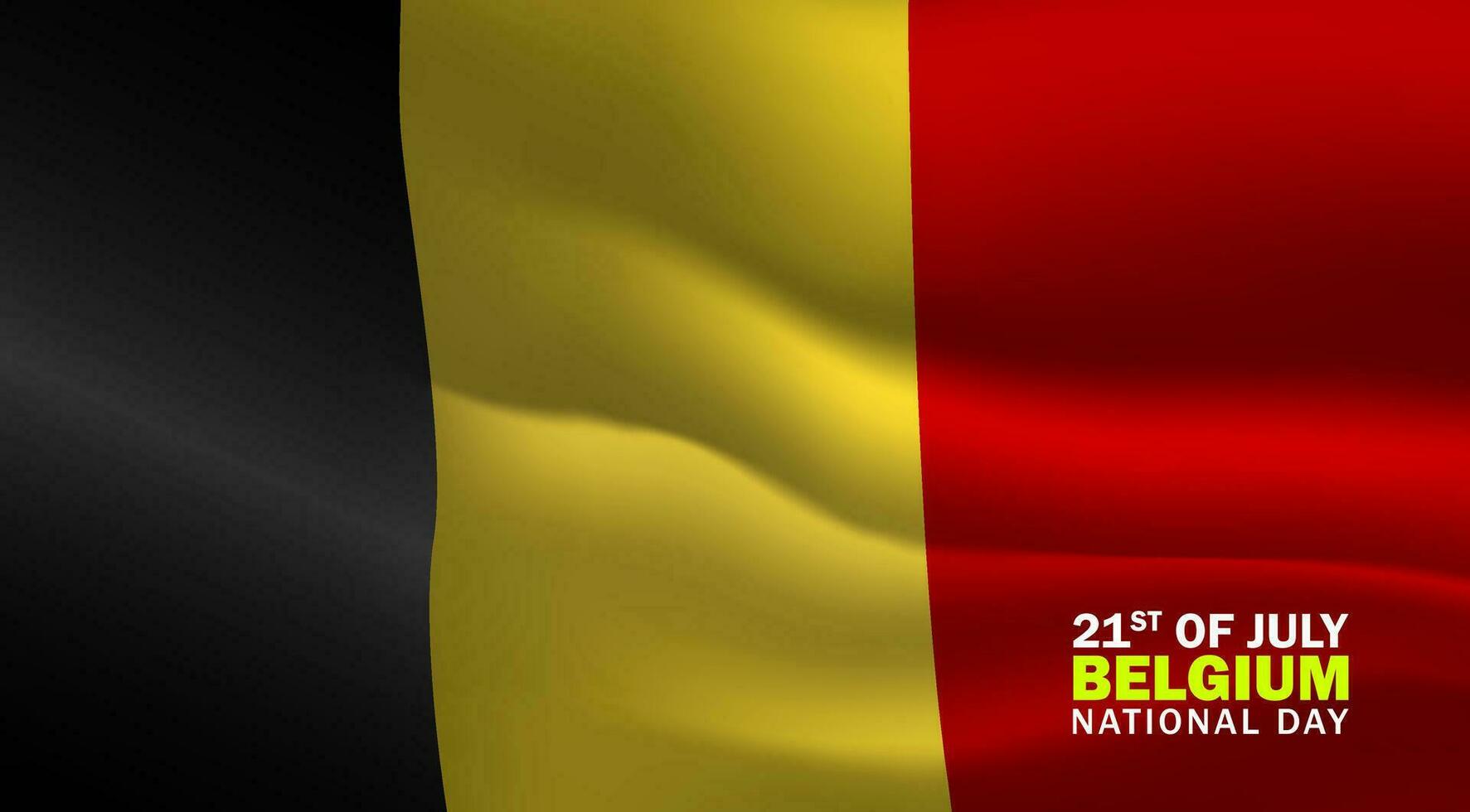 National Tag von das Belgien Vektor Hintergrund. einundzwanzig von Juli Illustration Design zum Banner, Gruß Karte, Einladung oder Urlaub Poster.