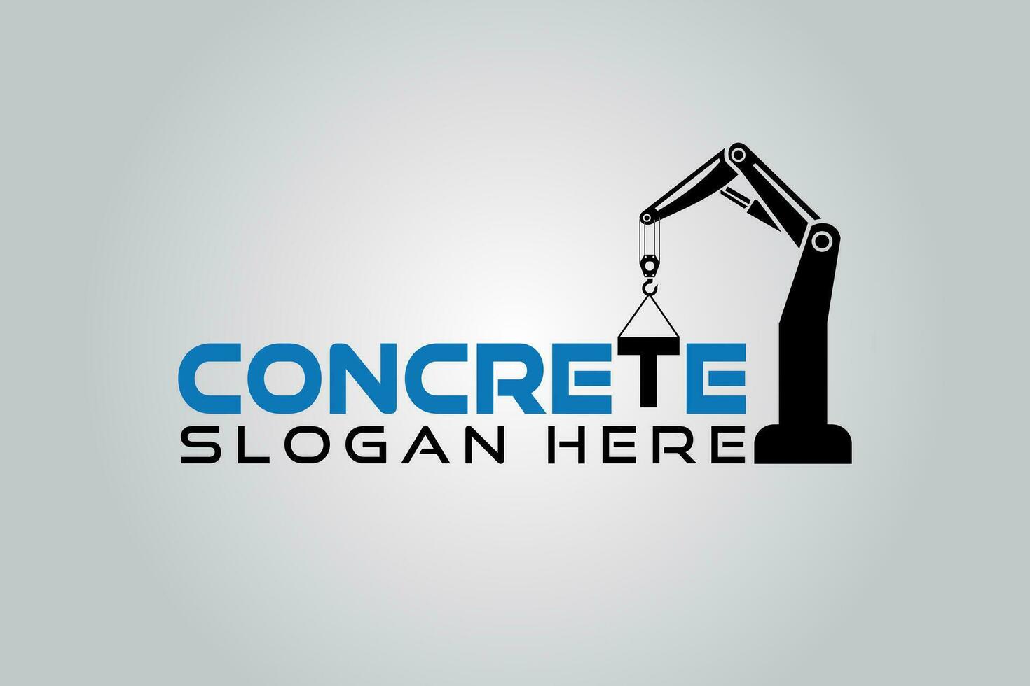 Beton Konstruktion Logo Design Vorlage Element Vektor