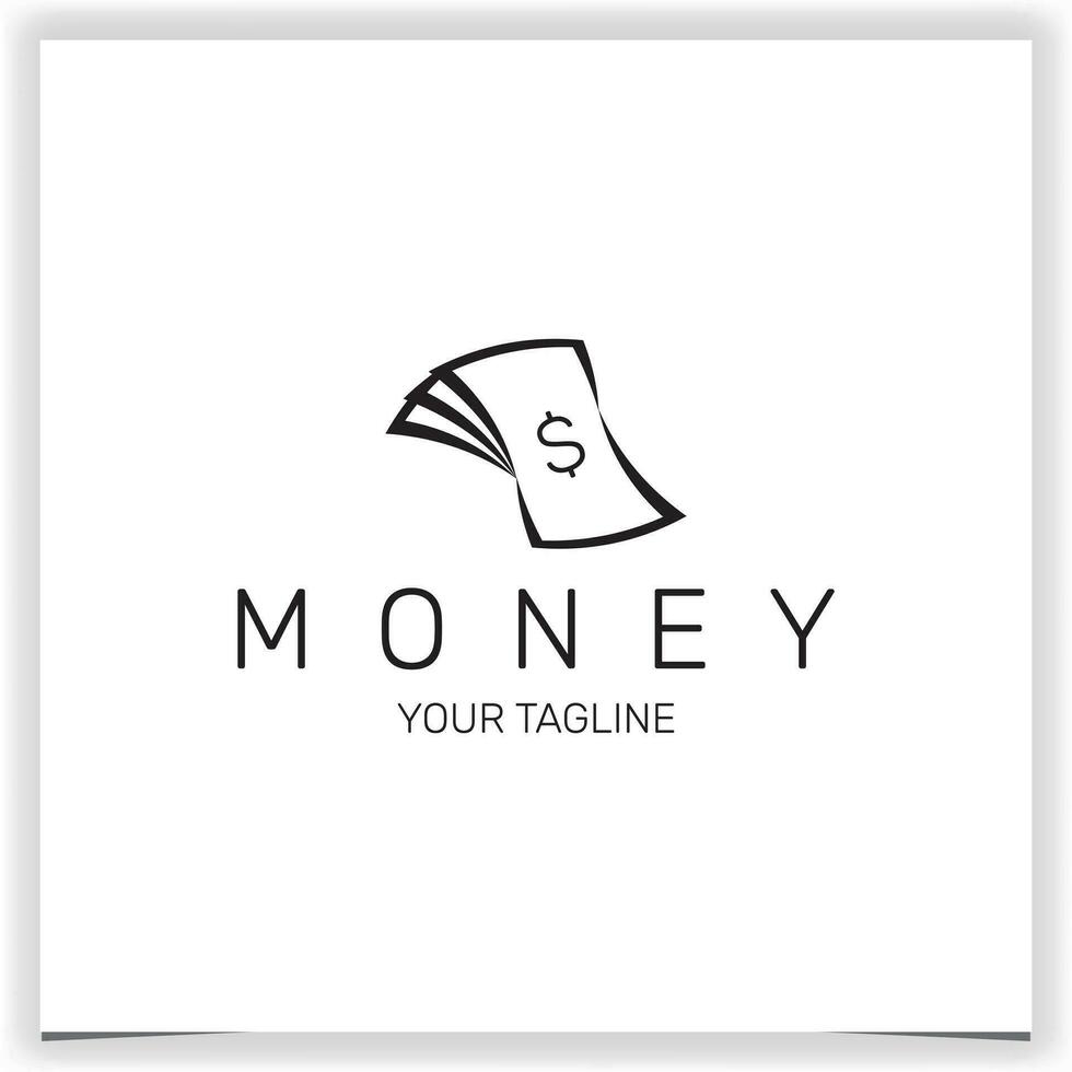 Geld Logo Prämie elegant Vorlage Vektor eps 10