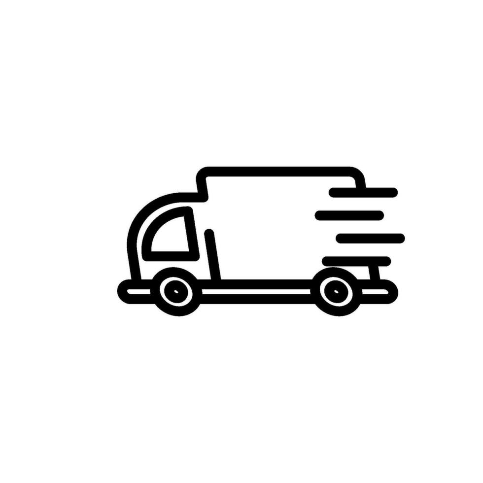 transport leverans tecken symbol vektor