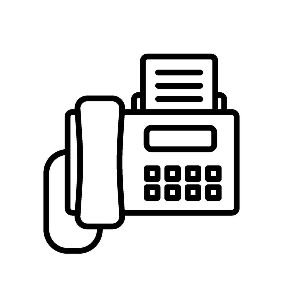 kommunikation fax tecken symbol vektor