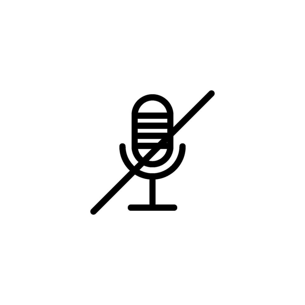 kommunikation mic tecken symbol vektor