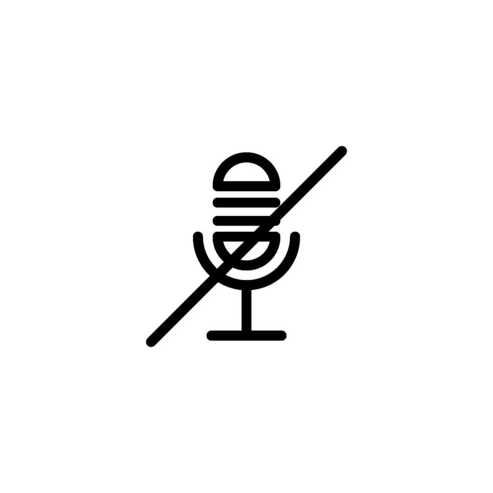 Kommunikation mic Zeichen Symbol Vektor