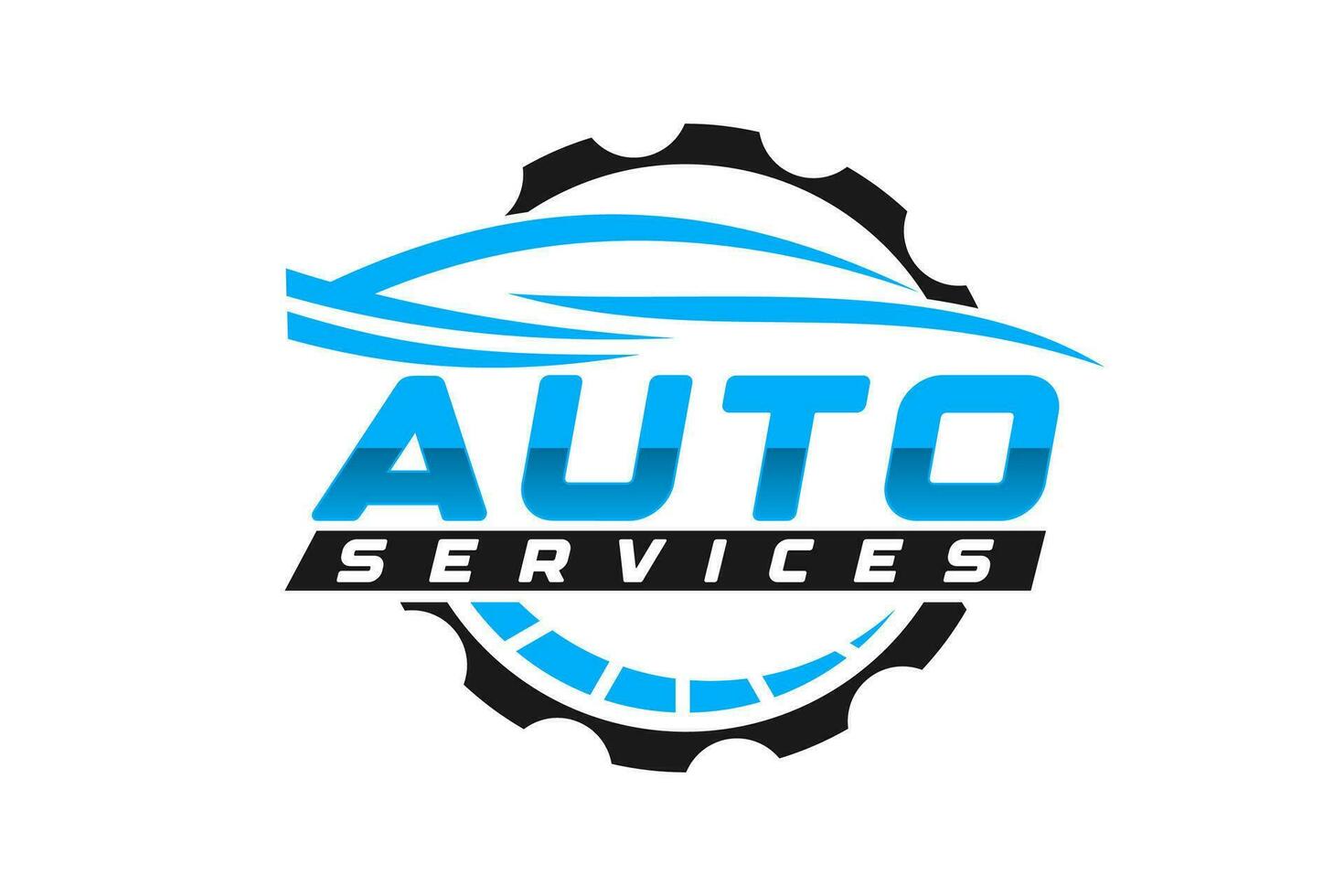 Auto Stil Auto Logo Design mit Konzept Sport Fahrzeug Symbol Silhouette vektor