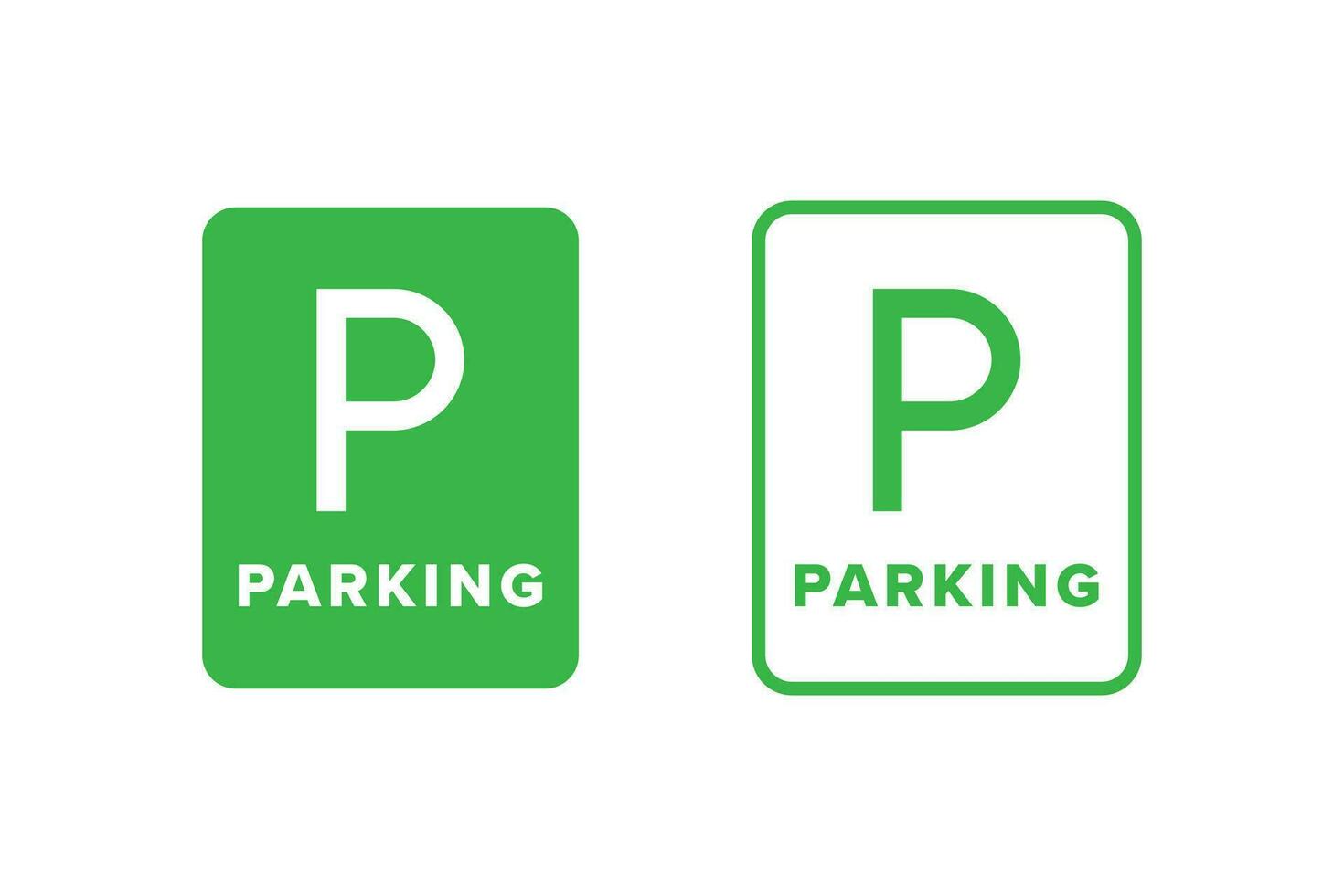 Parkplatz Symbol Vektor