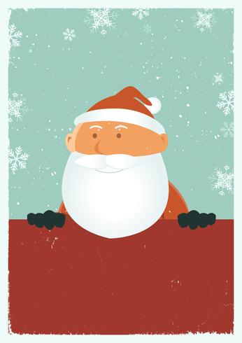 grungy santa affisch vektor