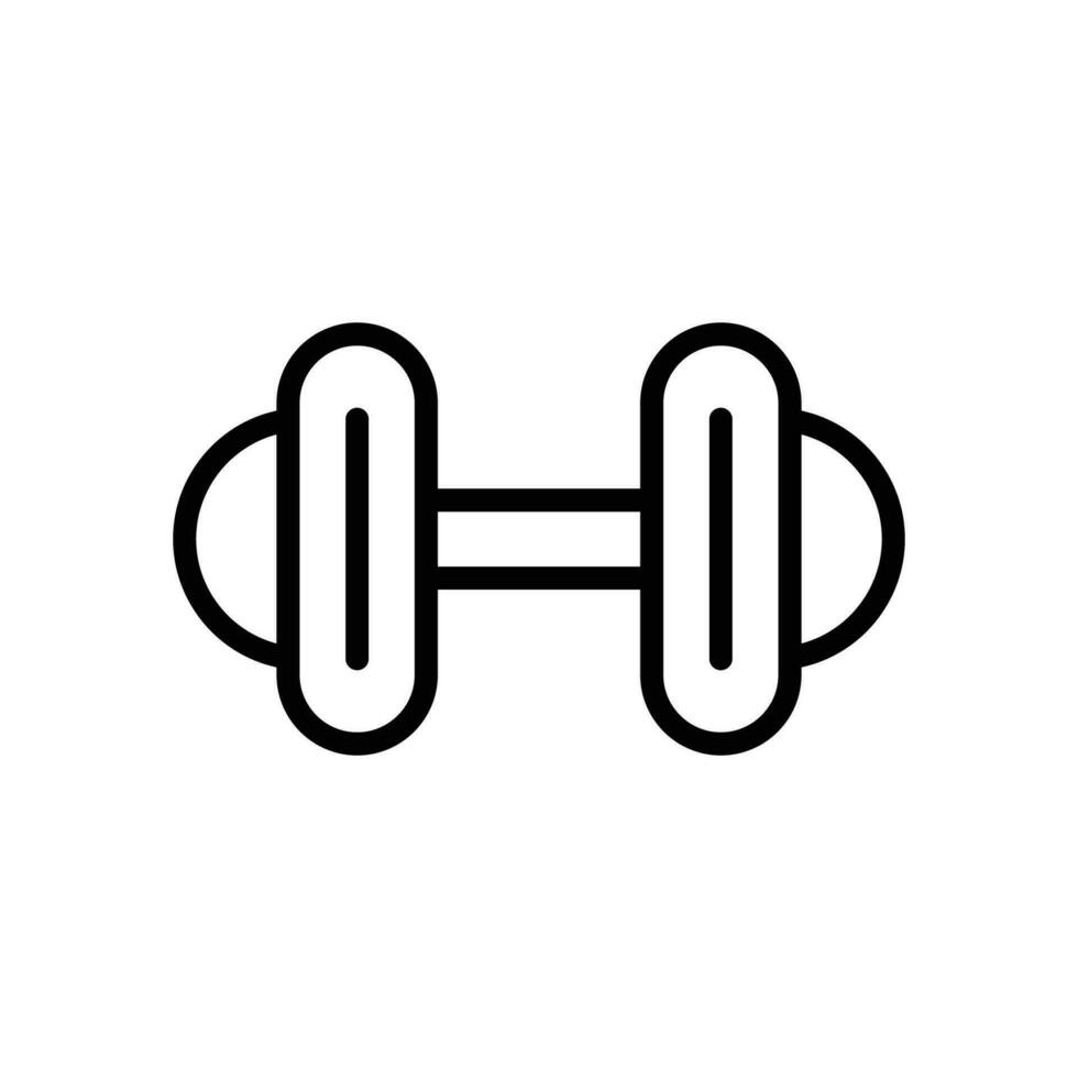 tyngdlyftning ikon. hantlar ikon. sport symbol. Gym element. platt design. vektor illustration.