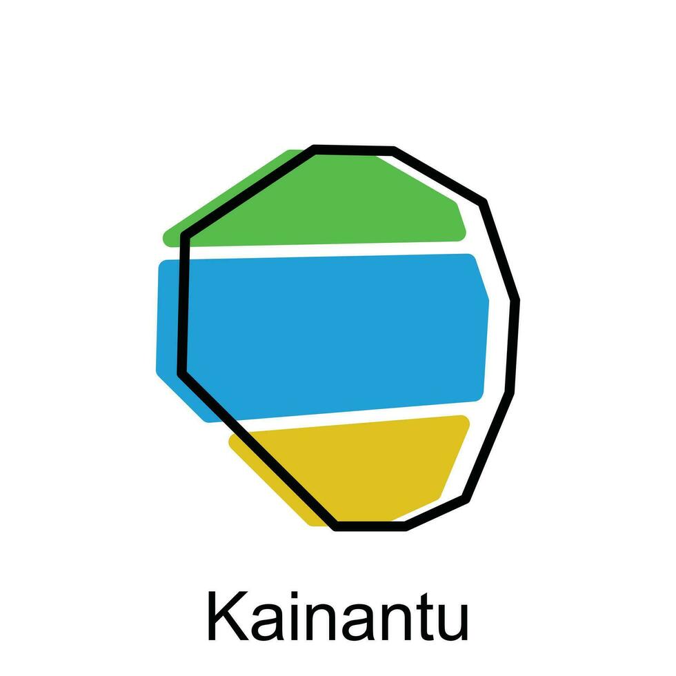 Karte von Kainantu Vektor Design Vorlage, National Grenzen und wichtig Städte Illustration