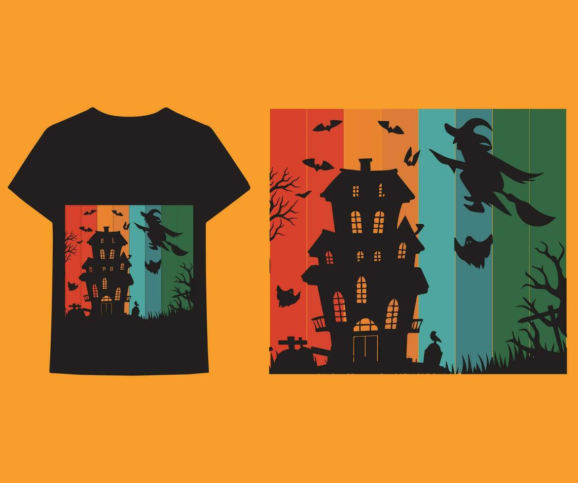 helgat t-shirt design, halloween vektor element, vektor grafisk