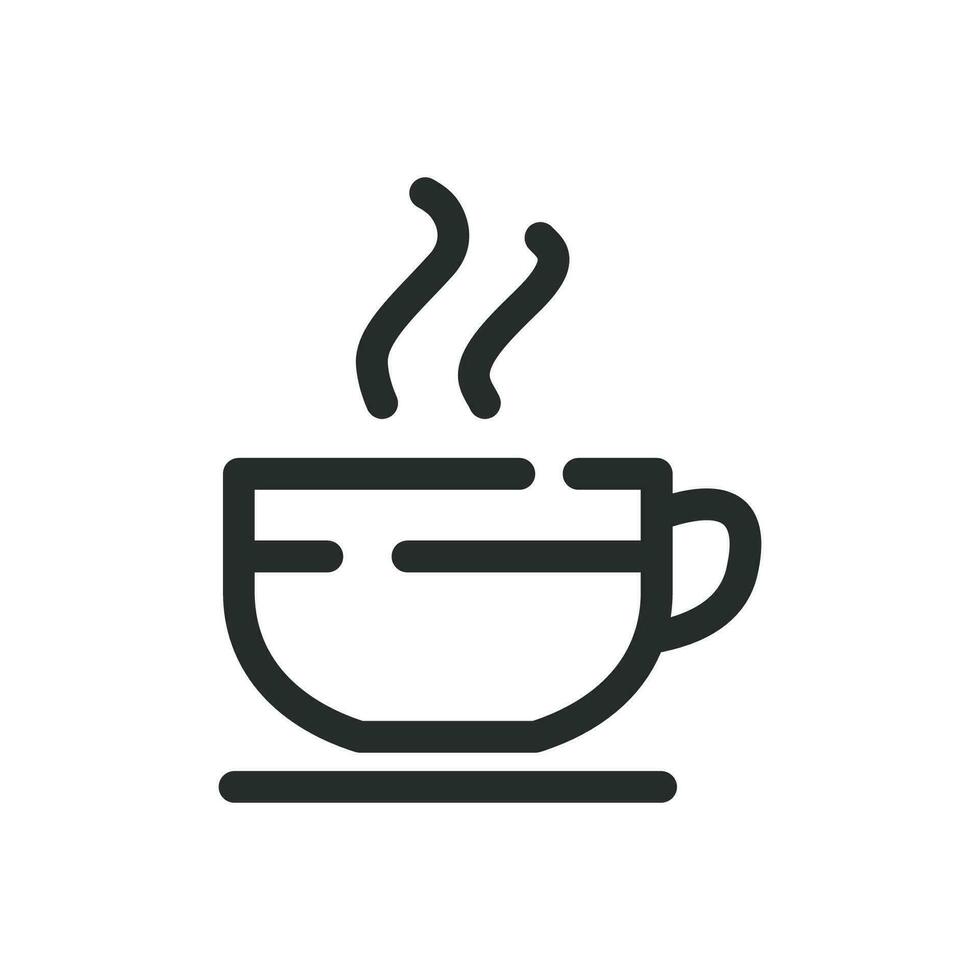 Kaffee Tasse Symbol Vektor Design Illustration Cafe Konzept Geschäft