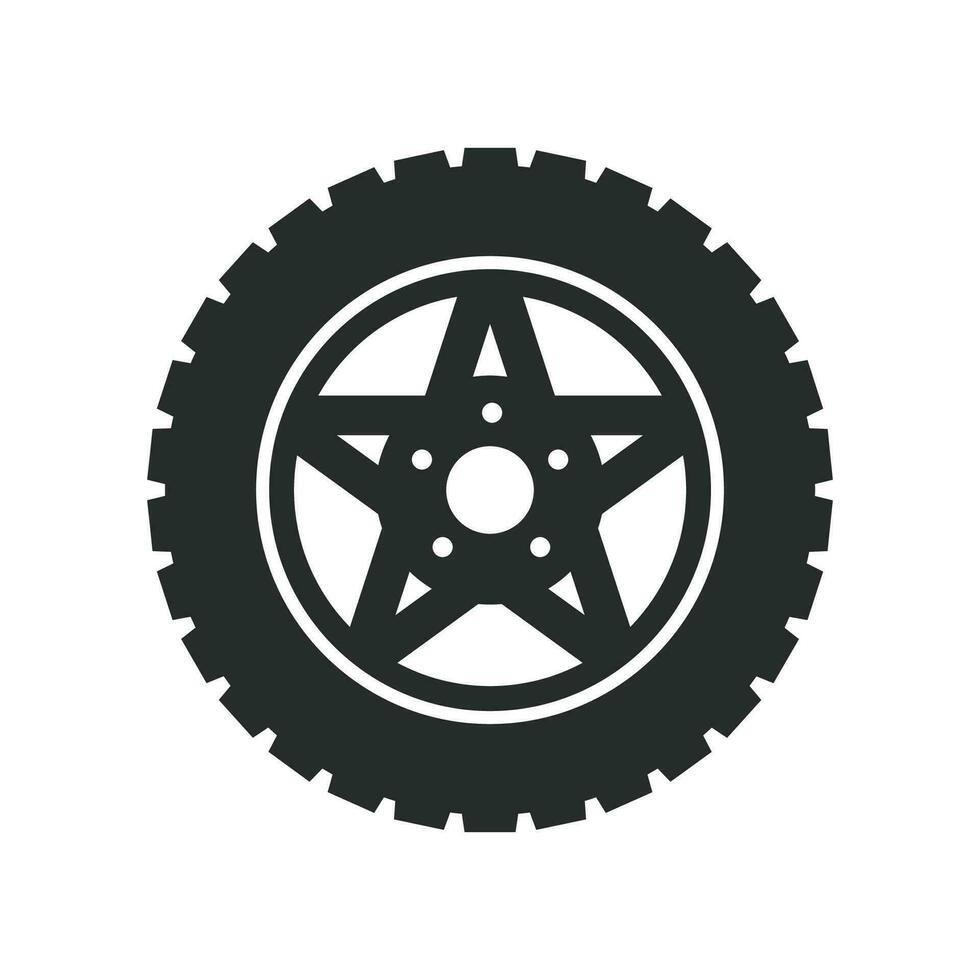 Auto Räder Symbol Vektor Design Illustration Automobil Konzept