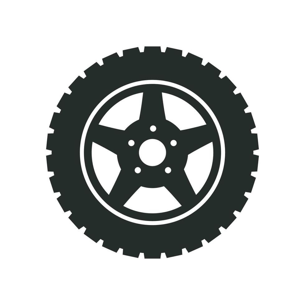 Auto Räder Symbol Vektor Design Illustration Automobil Konzept