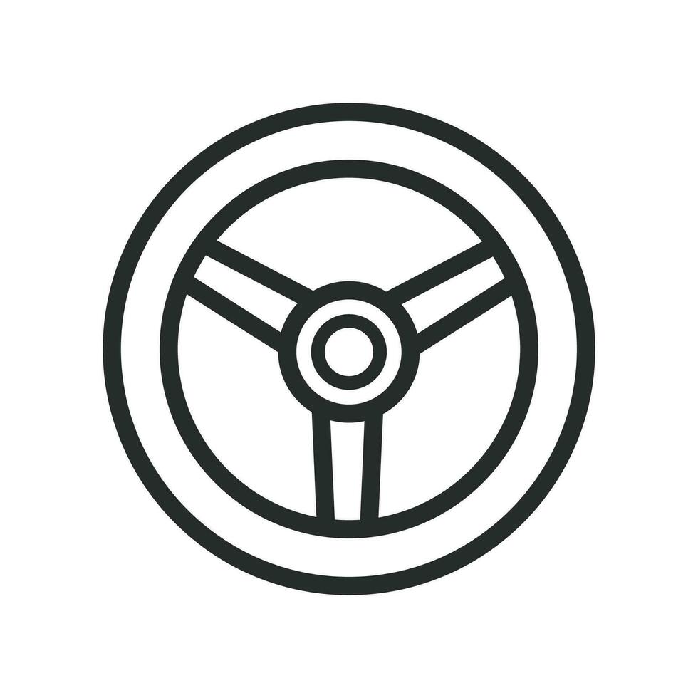 Lenkung Rad Symbol Vektor Design Illustration Automobil Konzept