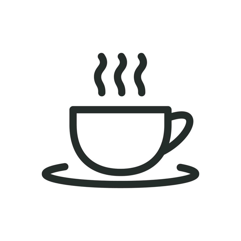Kaffee Tasse Symbol Vektor Design Illustration Cafe Konzept Geschäft