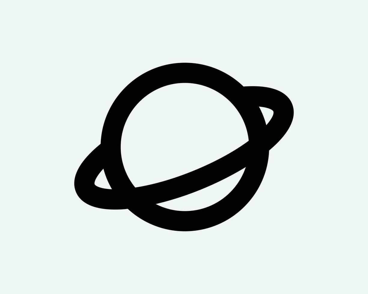 Planet Symbol. Solar- System Astronomie Universum Saturn Jupiter Uranus Neptun Ring Raum Zeichen Symbol schwarz Kunstwerk Grafik Illustration Clip Art eps Vektor