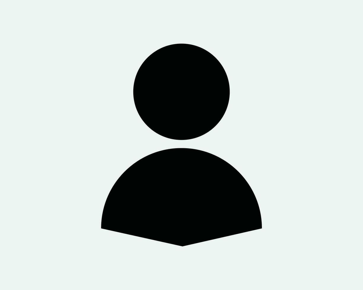 Benutzer Symbol. Profil Sozial Konto Person Mann Charakter Mitglied Kontakt Personen. schwarz Weiß Zeichen Symbol Illustration Kunstwerk Grafik Clip Art eps Vektor