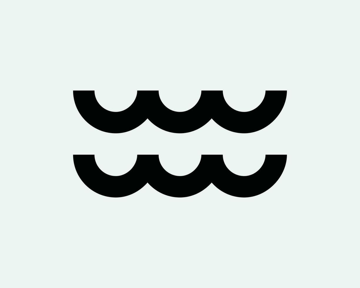 Wassermann Horoskop Symbol. Astrologie Tierkreis Astronomie Mythologie Linie Symbol Schlaganfall. Magie Vermögen Welle Zeichen Vektor Grafik Illustration Clip Art Cricut