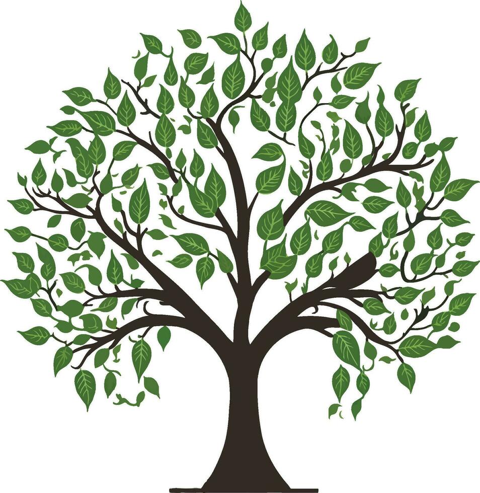 Baum von Leben bunt mit Blätter Vektor Datei