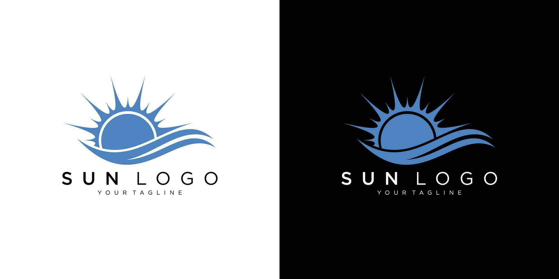 Sonne Logo Design Vektor Vorlage Symbol Symbol Illustration