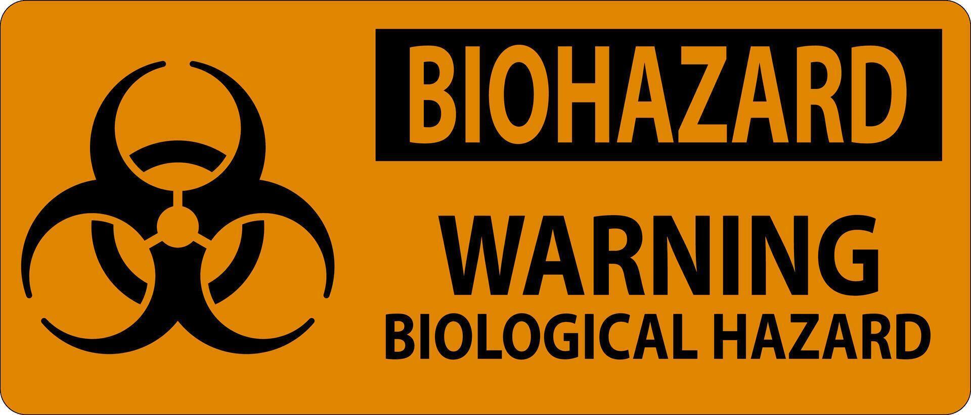 biohazard tecken biohazard varning biologisk fara vektor