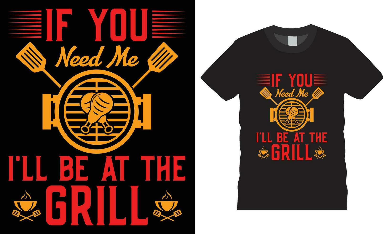 Grill Prämie Vektor Typografie T-Shirt Design perfekt zum drucken template.if Sie brauchen mich krank Sein beim das Grill