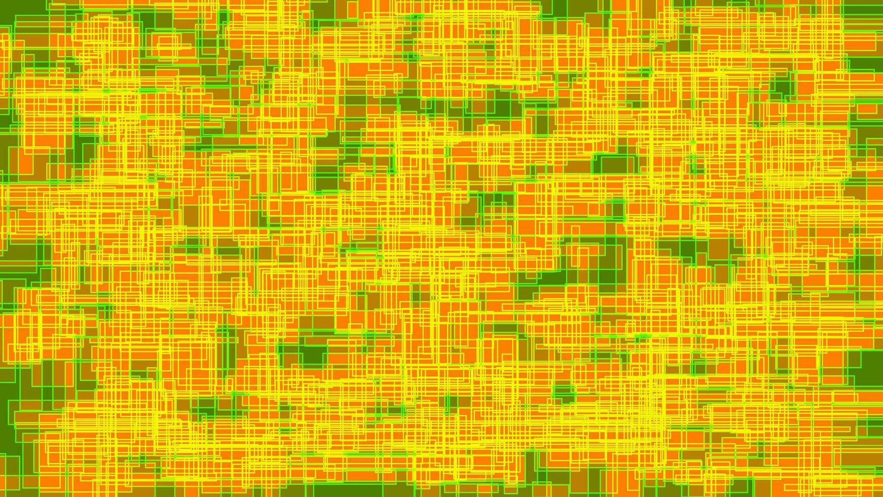 abstrakt geometrisk bakgrund av gul rader och rektanglar på grön bakgrund. vektor illustration.