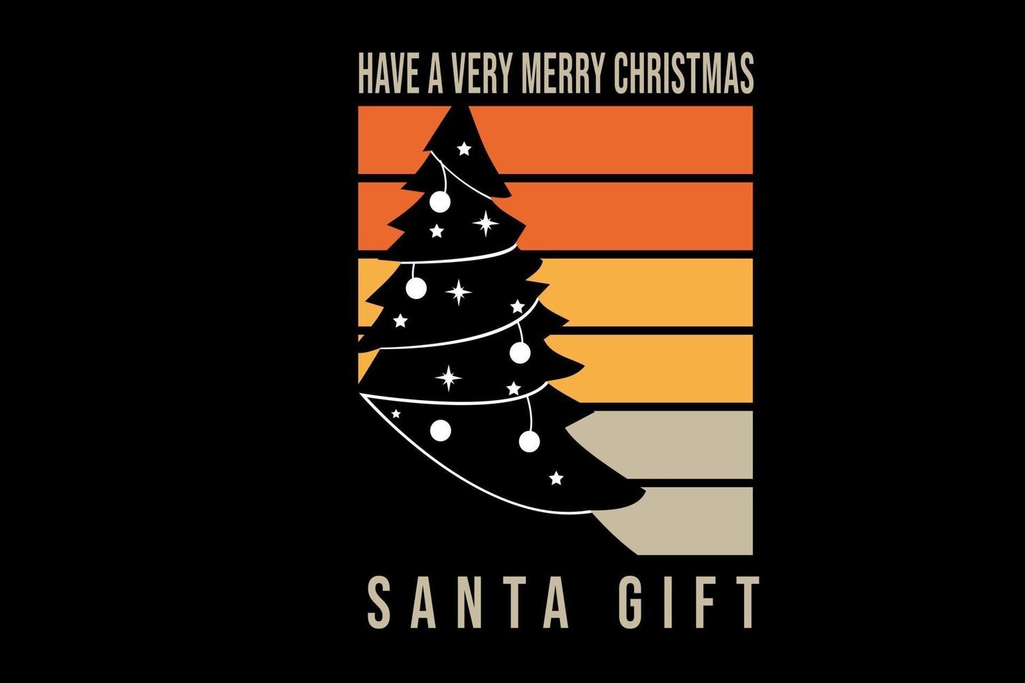 har en mycket god jul jultomten färg orange och grå vektor