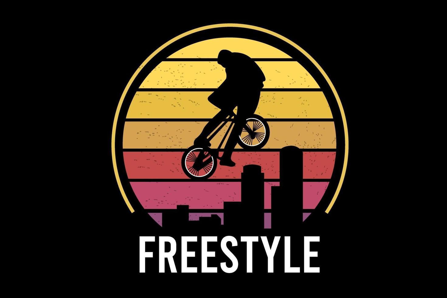 Freestyle-Farbe gelb und orange vektor