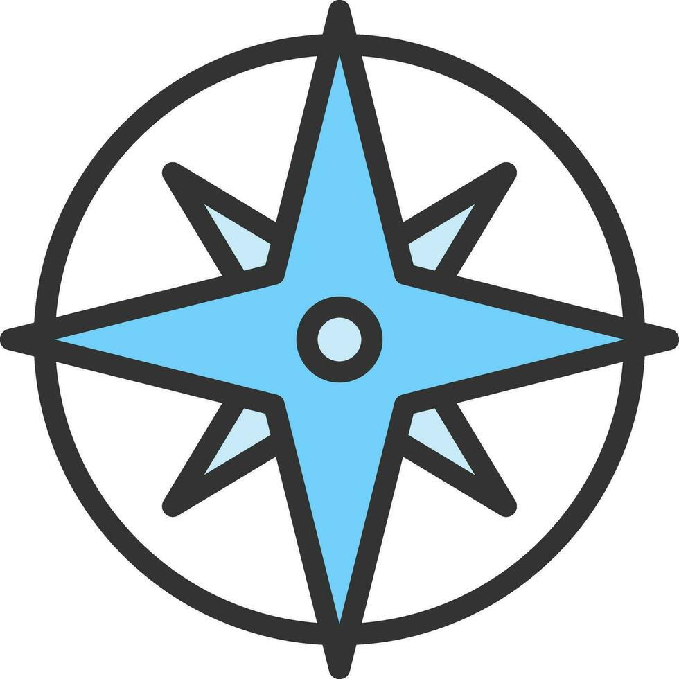 Wind Rose Symbol Vektor Bild. geeignet zum Handy, Mobiltelefon Apps, Netz Apps und drucken Medien.