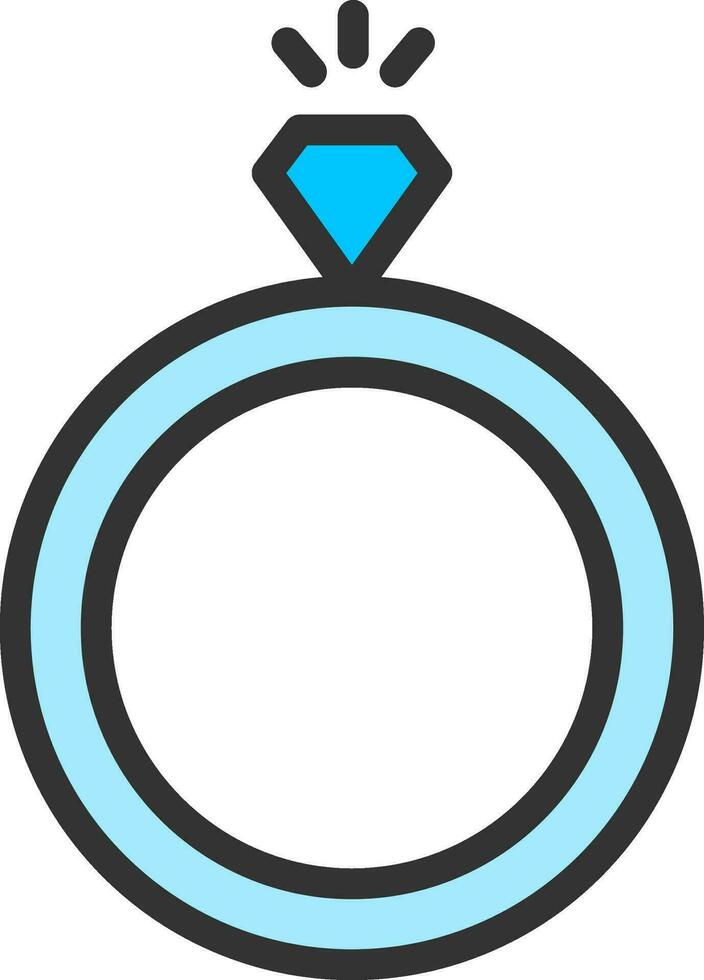 Engagement Ring Symbol Vektor Bild. geeignet zum Handy, Mobiltelefon Apps, Netz Apps und drucken Medien.