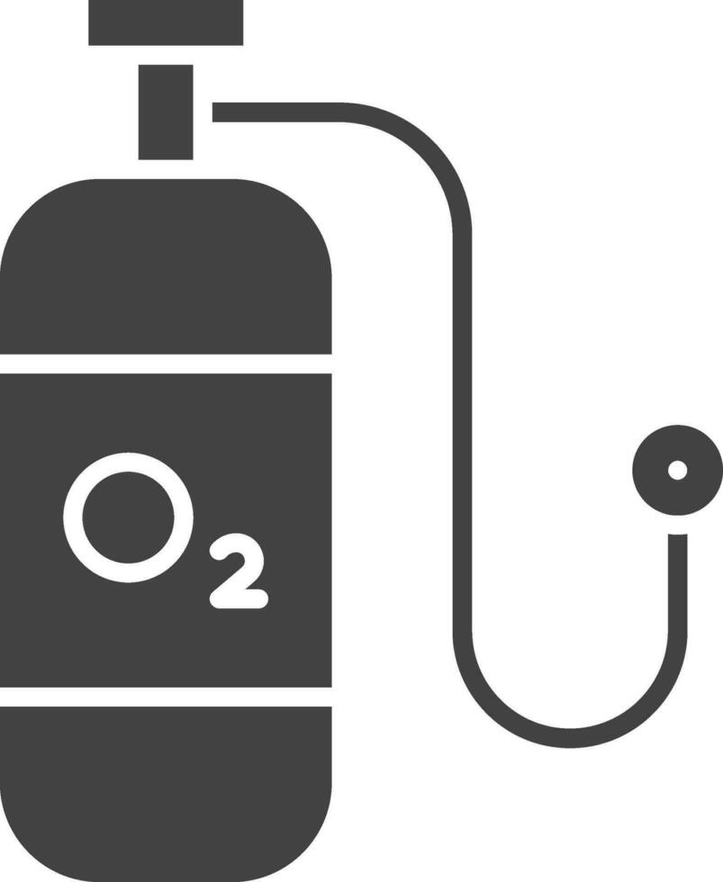 Sauerstoff Symbol Vektor Bild. geeignet zum Handy, Mobiltelefon Apps, Netz Apps und drucken Medien.