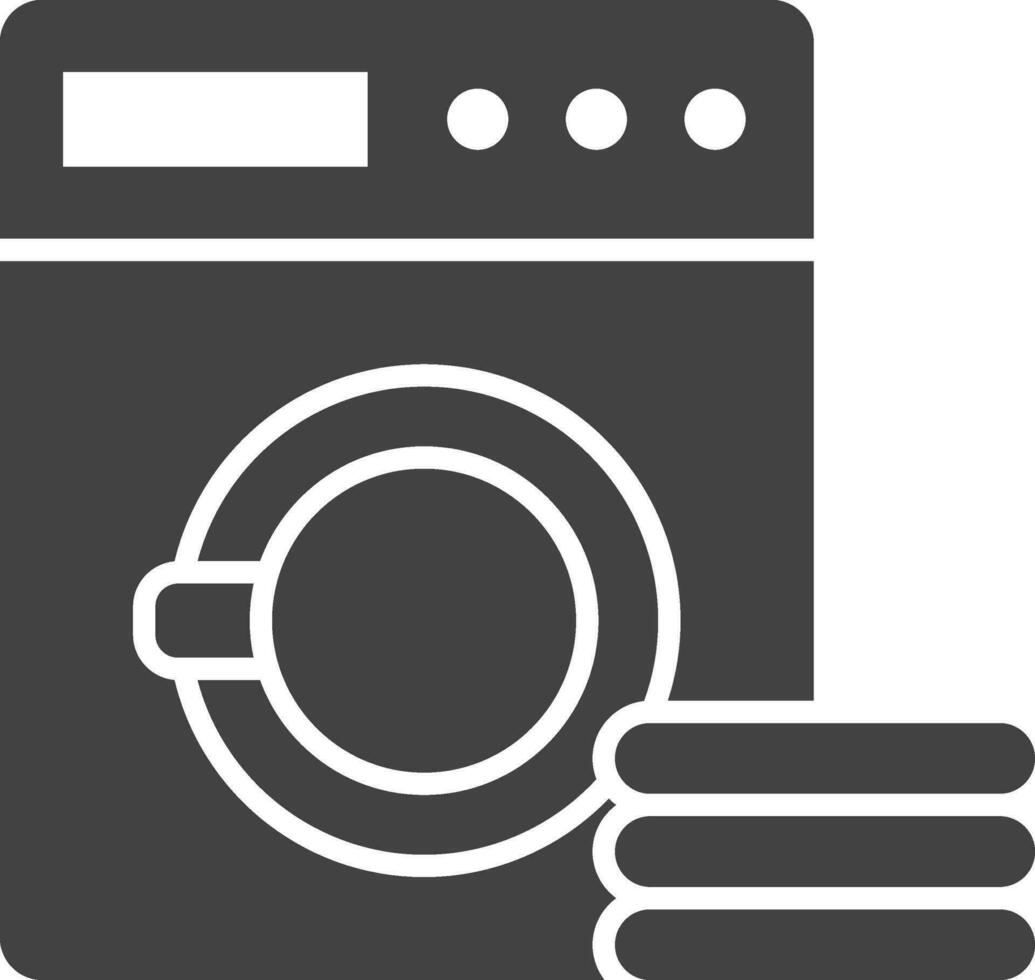 Wäsche Symbol Vektor Bild. geeignet zum Handy, Mobiltelefon Apps, Netz Apps und drucken Medien.