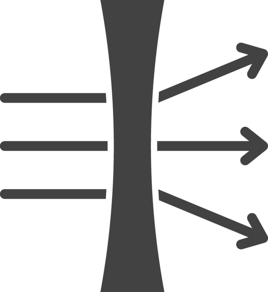 Dispersion Symbol Vektor Bild. geeignet zum Handy, Mobiltelefon Apps, Netz Apps und drucken Medien.