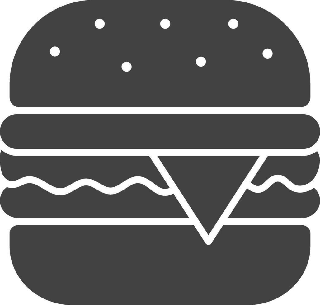 Burger Symbol Vektor Bild. geeignet zum Handy, Mobiltelefon Apps, Netz Apps und drucken Medien.