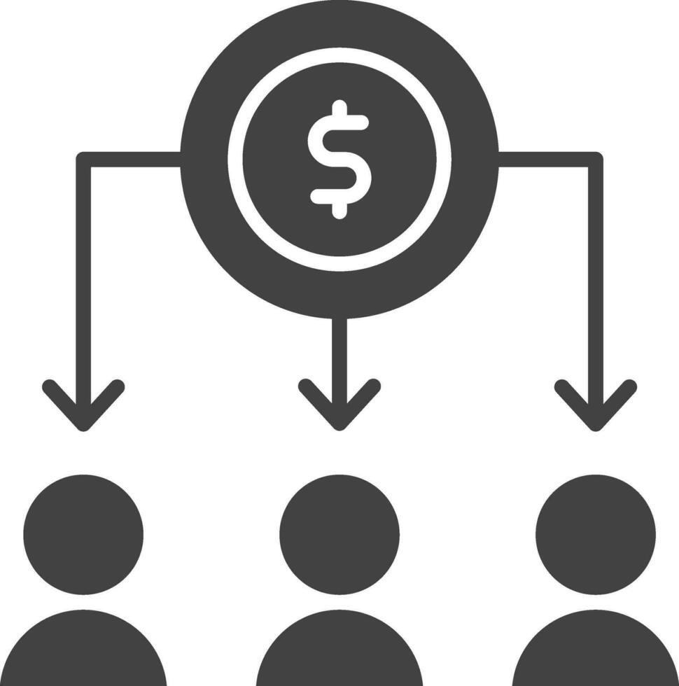 Crowdfunding Symbol Vektor Bild. geeignet zum Handy, Mobiltelefon Apps, Netz Apps und drucken Medien.