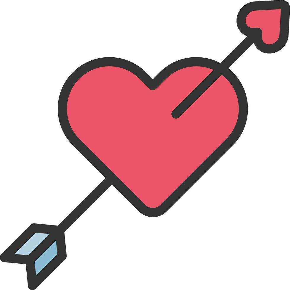 Amor Symbol Vektor Bild. geeignet zum Handy, Mobiltelefon Apps, Netz Apps und drucken Medien.