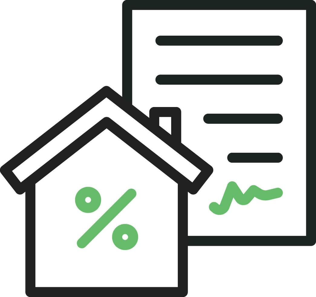 Hypothek Darlehen Symbol Vektor Bild. geeignet zum Handy, Mobiltelefon Apps, Netz Apps und drucken Medien.