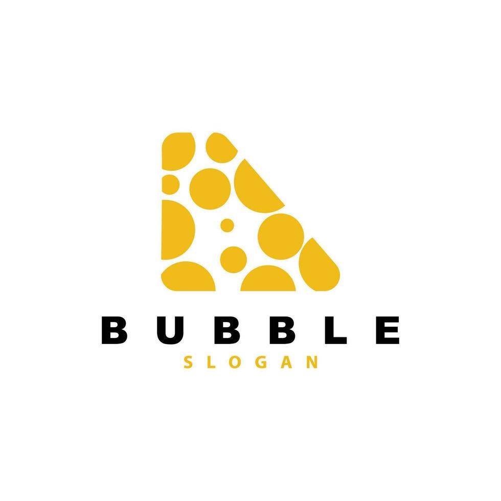 bubbla logotyp, skön bubbla vektor, design inspiration element vektor