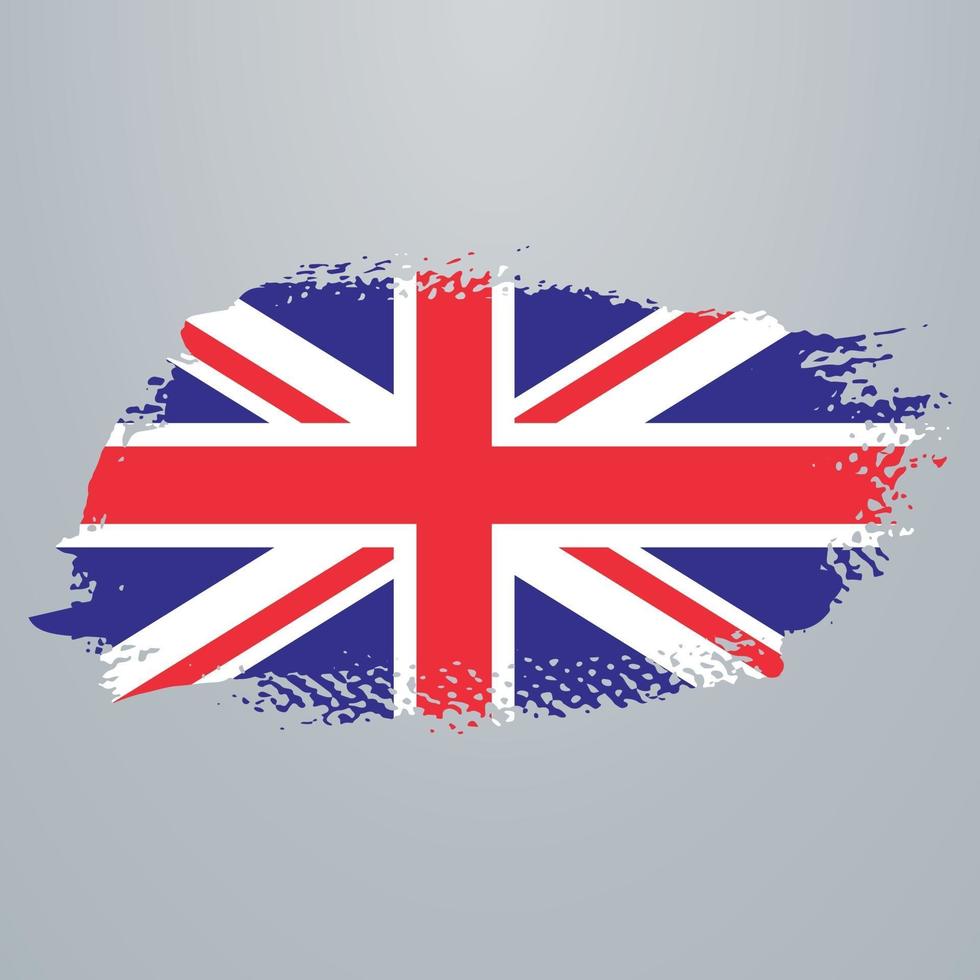 Großbritannien Flaggenpinsel vektor