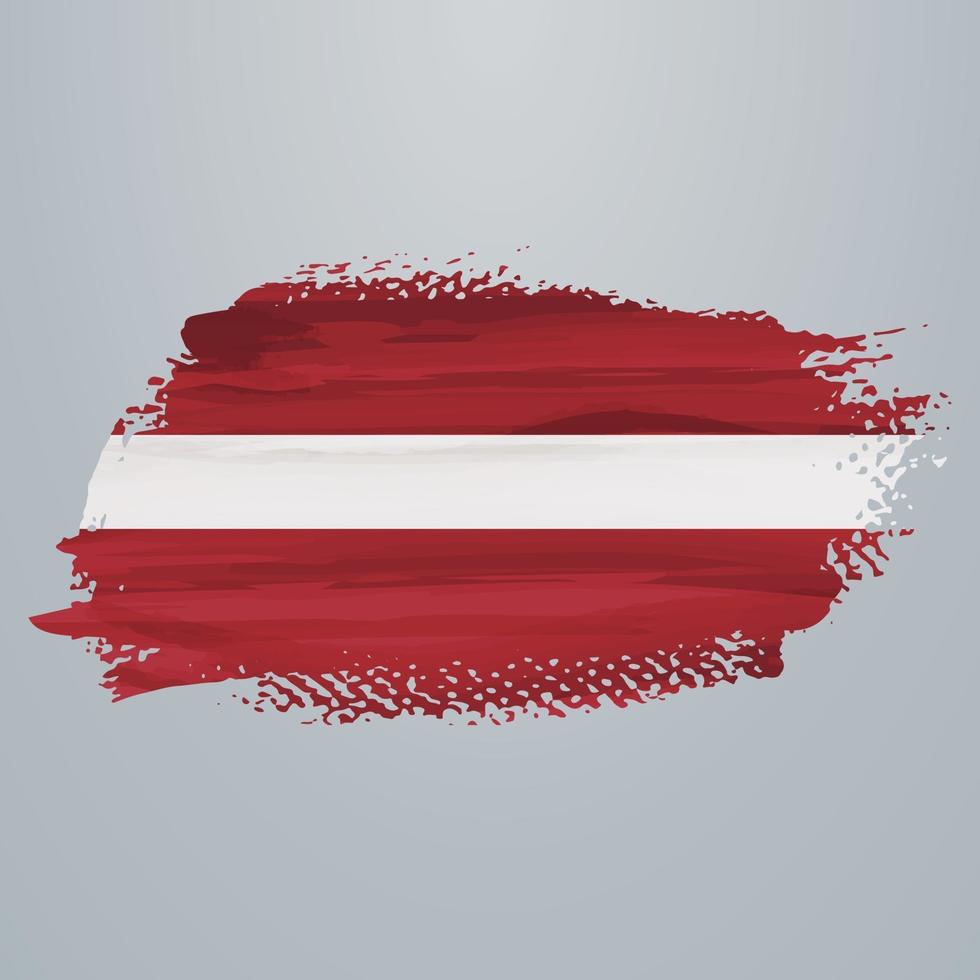 lettisk flaggborste vektor