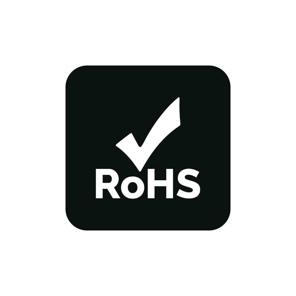 rohs Kennzeichen Verpackung Symbol Symbol Vektor