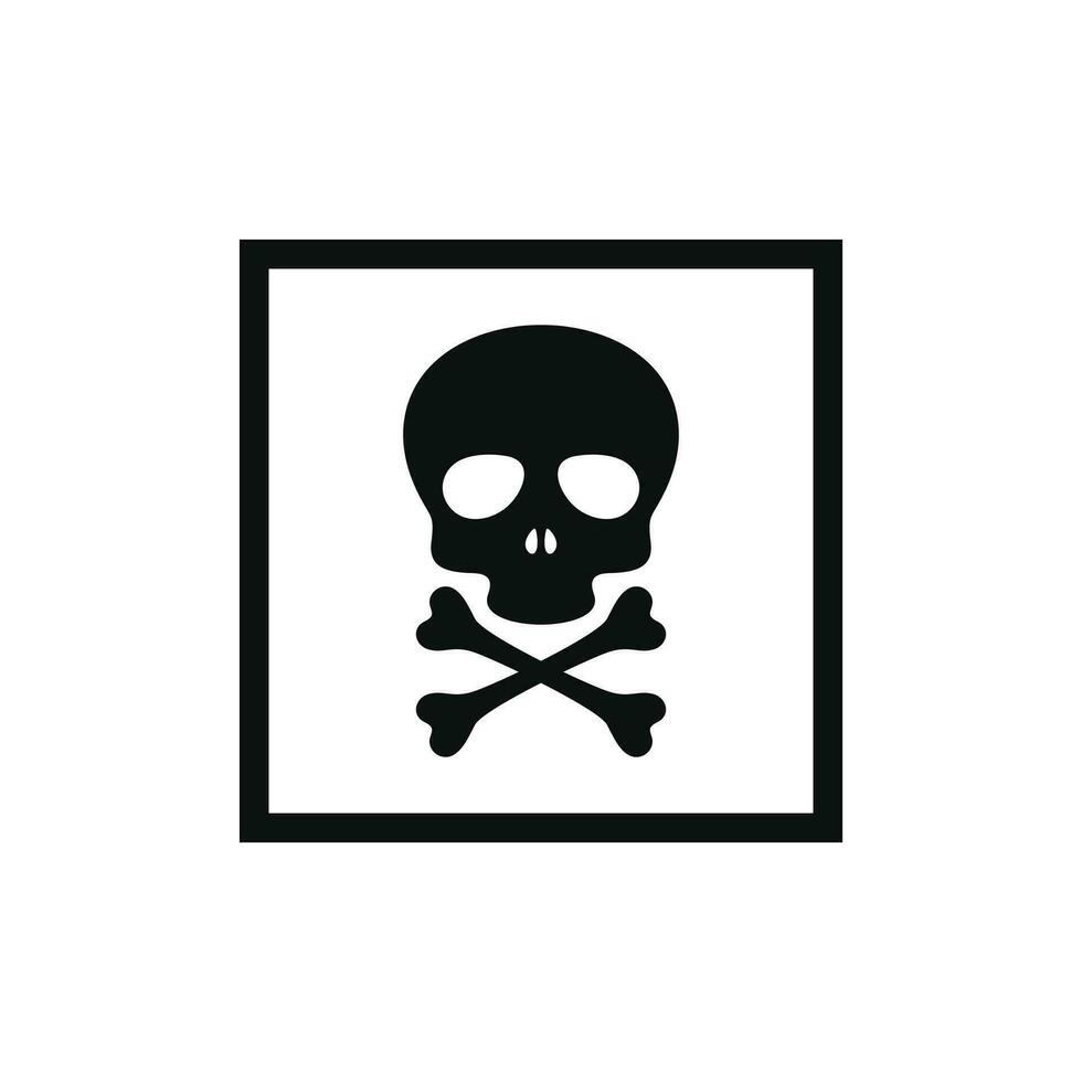 vergiften giftig Verpackung Kennzeichen Symbol Symbol Vektor